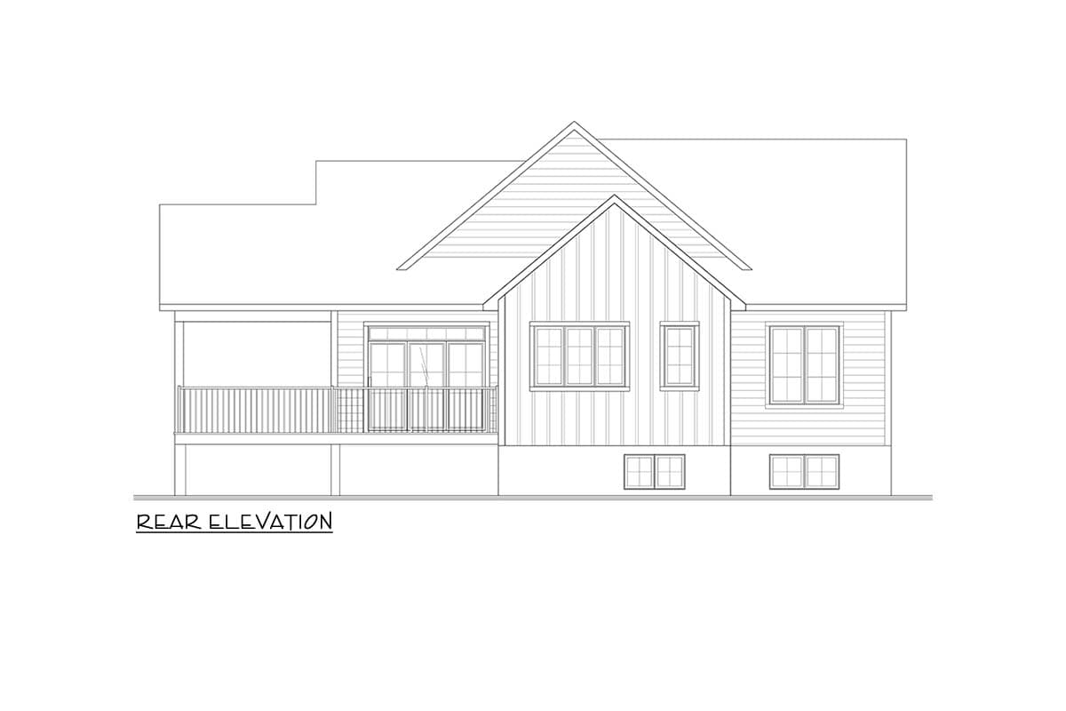 Plan 22747DR: New American Craftsman House Plan with 1 Bedroom and Butler Pantry - Image #10 - Craftsman, New American, Traditional