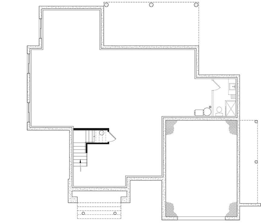 Plan 22748DR: Elegant Country European House Plan with 2,701 Sq Ft and Flexible Bedrooms - Floor Plan - Unfinished Basement - Country, European, Farmhouse, Traditional