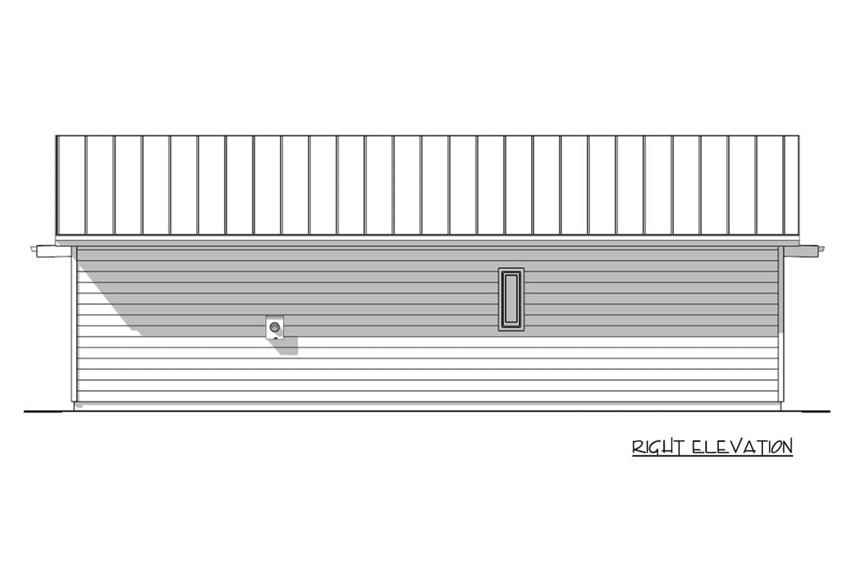 Plan 180026VNW: Modern 1-Bedroom House Plan with Vaulted Ceilings and Flex Space - Image #10 - Contemporary, Modern