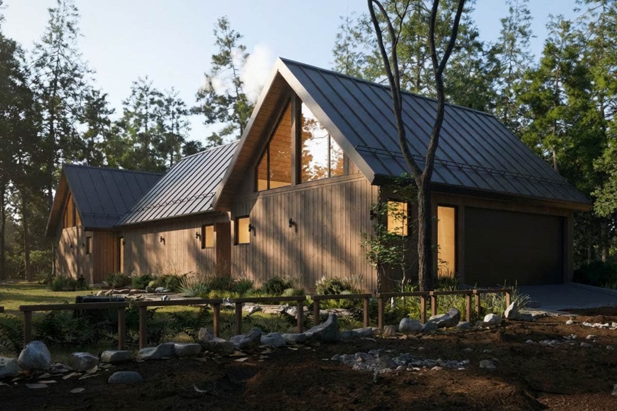 Plan 311066RMZ: Modern Mountain Retreat House Plan with Vaulted Great Room and 4 Bedrooms - Image #2 - Contemporary, Craftsman, Mid Century Modern, Mountain, Rustic