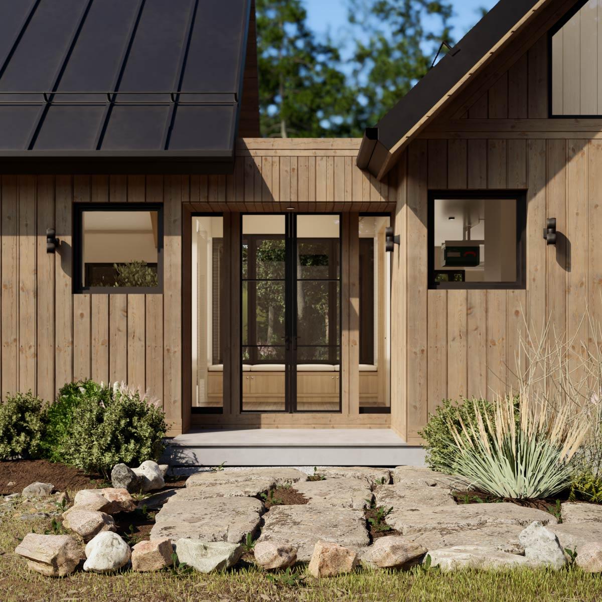 Plan 311066RMZ: Modern Mountain Retreat House Plan with Vaulted Great Room and 4 Bedrooms - Image #5 - Contemporary, Craftsman, Mid Century Modern, Mountain, Rustic