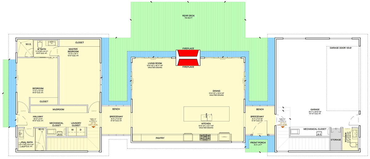 Plan 311066RMZ: Modern Mountain Retreat House Plan with Vaulted Great Room and 4 Bedrooms - Floor Plan - Image #20 - Contemporary, Craftsman, Mid Century Modern, Mountain, Rustic