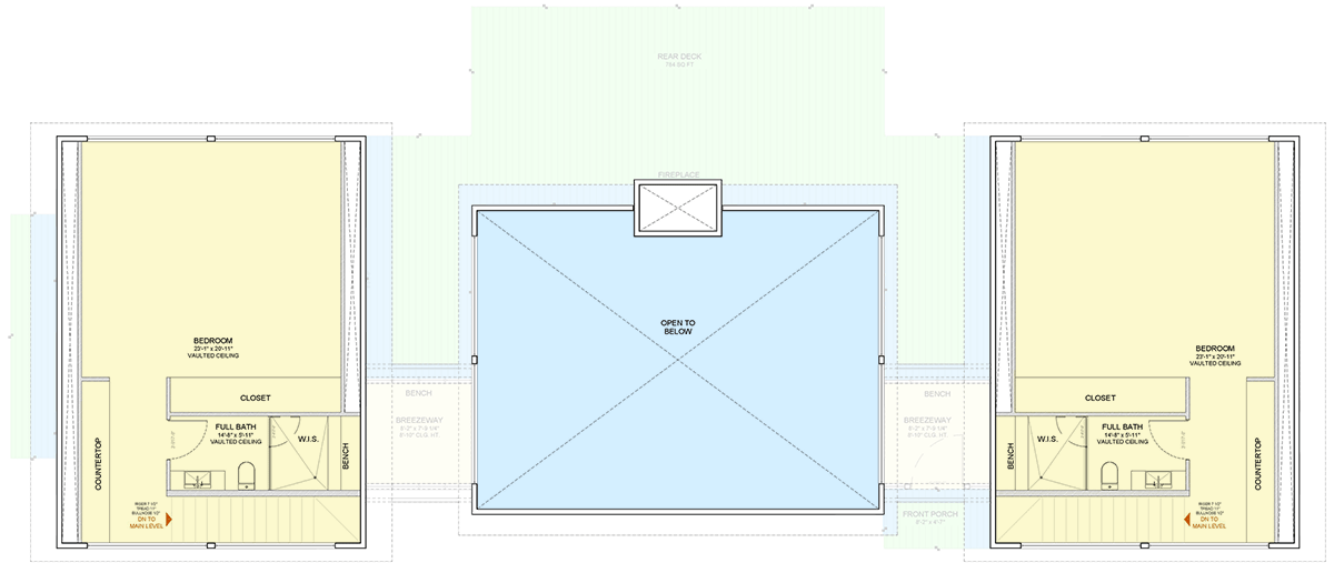 Plan 311066RMZ: Modern Mountain Retreat House Plan with Vaulted Great Room and 4 Bedrooms - Floor Plan - Image #21 - Contemporary, Craftsman, Mid Century Modern, Mountain, Rustic