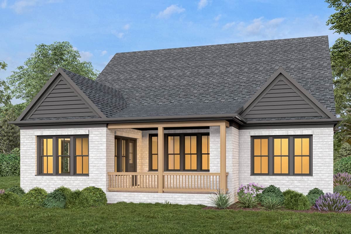Plan 940014JNK: Elegant European Transitional House Plan with 4 Beds and 3-Car Garage - Image #2 - European, Transitional