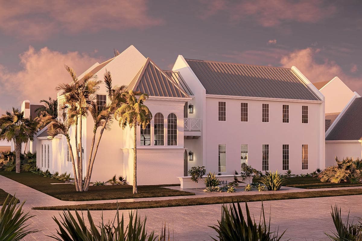 Plan 623620DJ: Sleek Coastal Contemporary 4-Bedroom House Plan with Main Level Master - Image #4 - Coastal Contemporary, Contemporary, Florida-Style