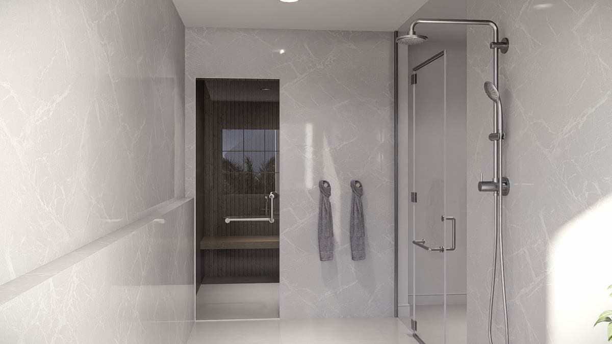 Plan 623621DJ: Coastal Contemporary House Plan with Courtyard and Upstairs Master Suite - Image #21 - Coastal Contemporary, Contemporary, Florida-Style