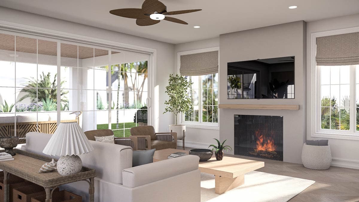 Plan 623625DJ: Contemporary Coastal House Plan with 3 Bedrooms and Outdoor Kitchen - Image #9 - Coastal Contemporary, Contemporary, Florida-Style