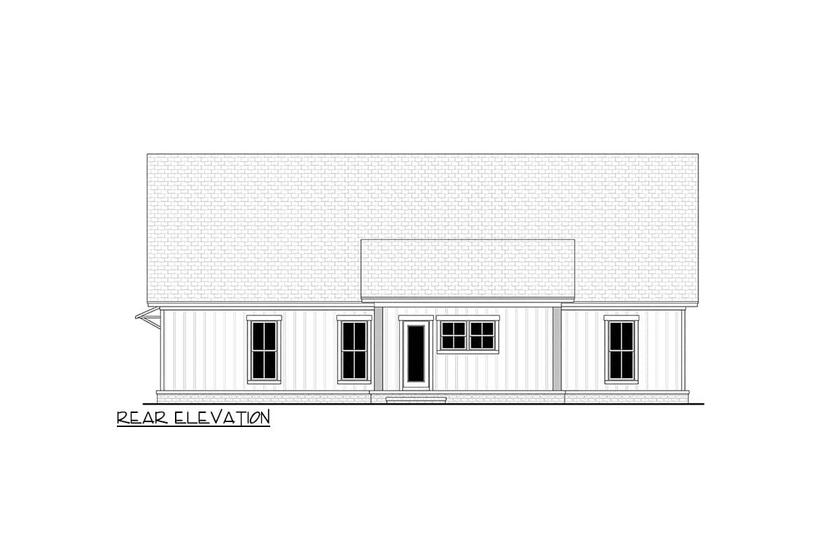 Plan 52037HZ: Farmhouse House Plan with 3 Beds, 2 Baths, and Inviting Porches - Image #11 - Country, Farmhouse, Southern, Traditional