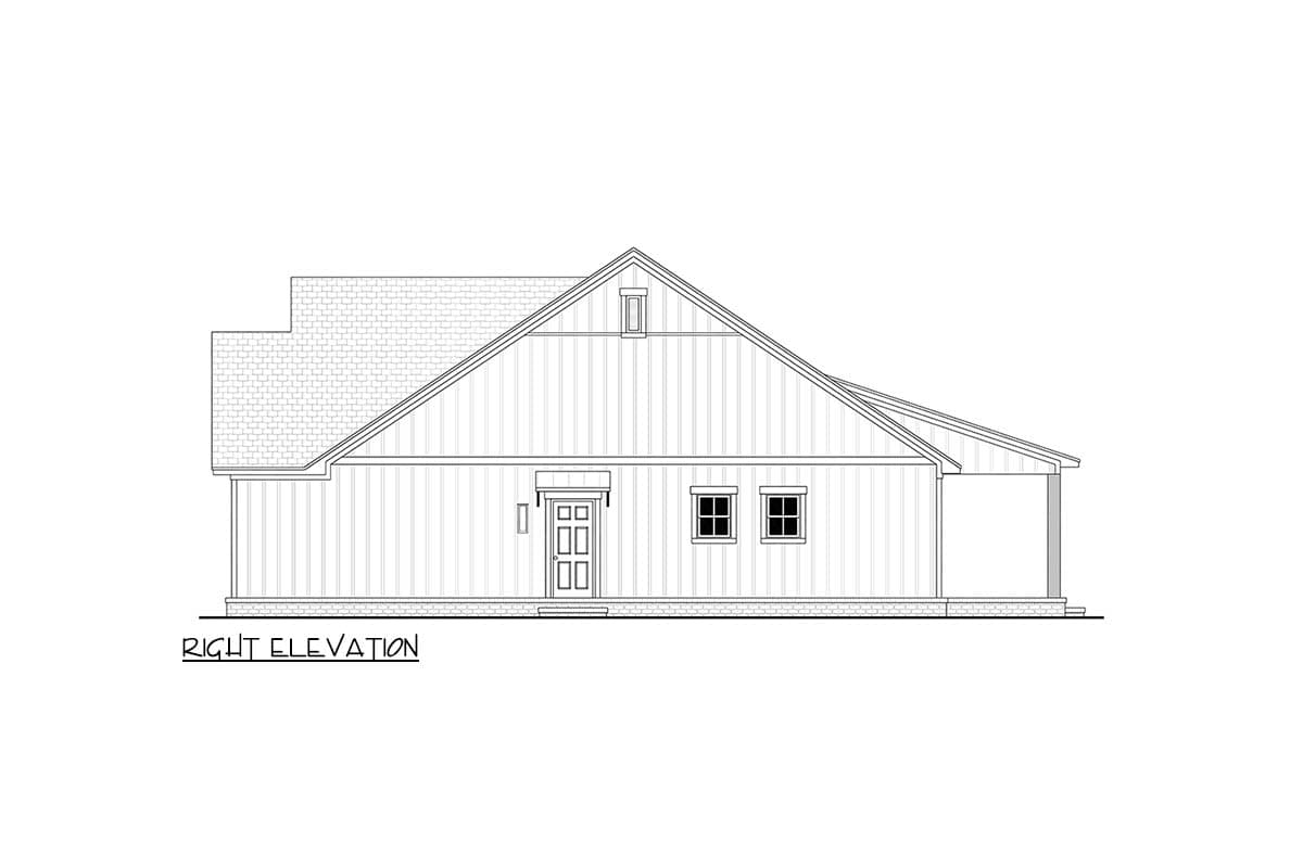 Plan 52037HZ: Farmhouse House Plan with 3 Beds, 2 Baths, and Inviting Porches - Image #12 - Country, Farmhouse, Southern, Traditional