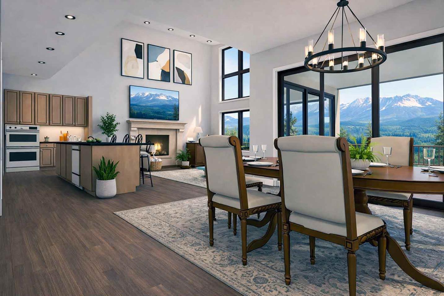 Plan 147065RML: Modern 3-Bedroom House Plan Featuring a Dramatic Two-Story Great Room - Image #7 - Contemporary, Modern