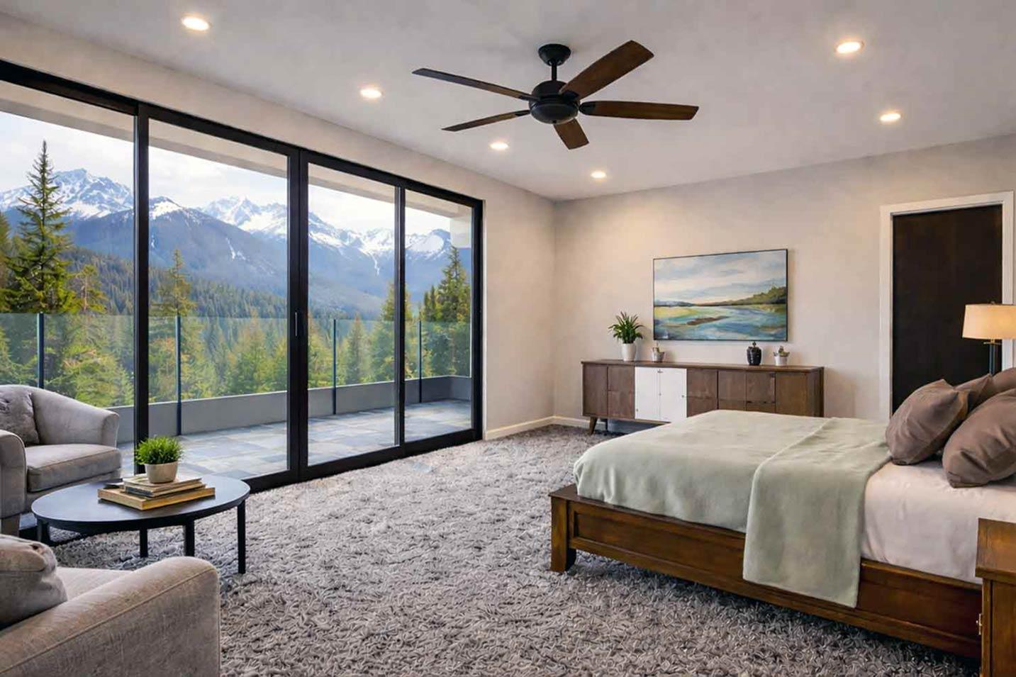 Plan 147065RML: Modern 3-Bedroom House Plan Featuring a Dramatic Two-Story Great Room - Image #8 - Contemporary, Modern