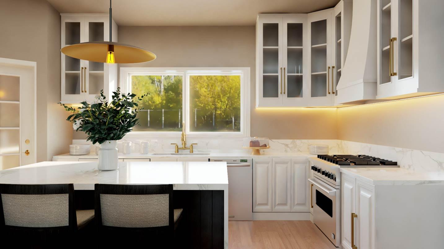 Plan 135419GRA: Contemporary Mountain 3 Bedroom House Plan with Walkout Basement and Deck - Image #7 - Contemporary, Modern, New American