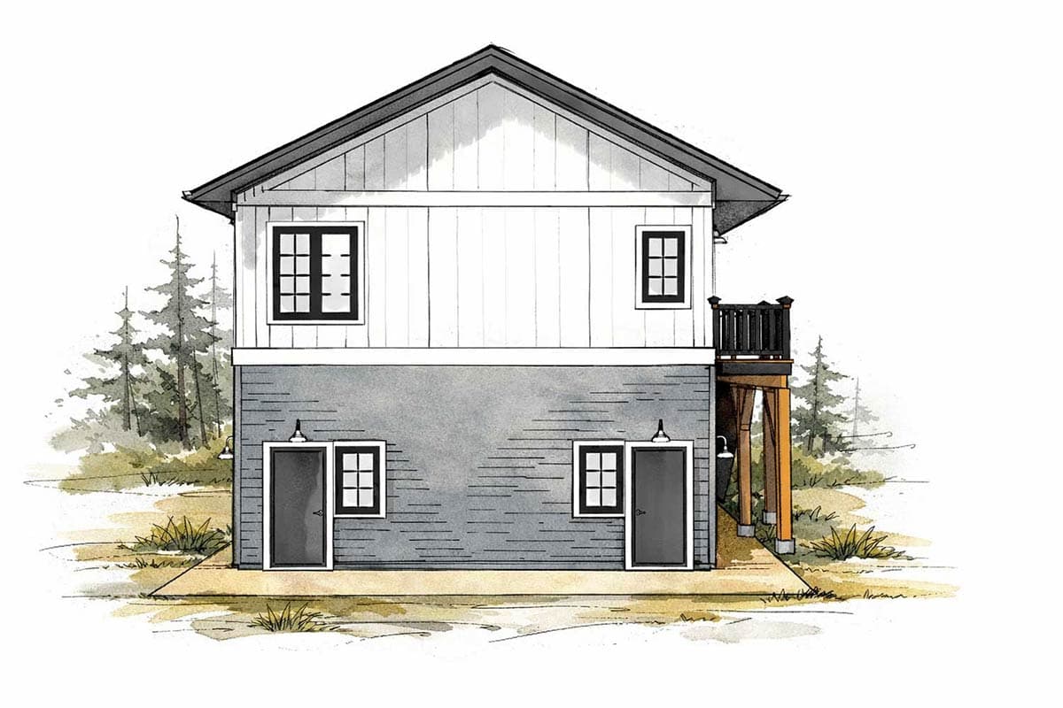 Plan 147066RML: Modern Farmhouse Craftsman House Plan with 2 Beds and Workshop - Image #8 - Country, Craftsman, Modern Farmhouse