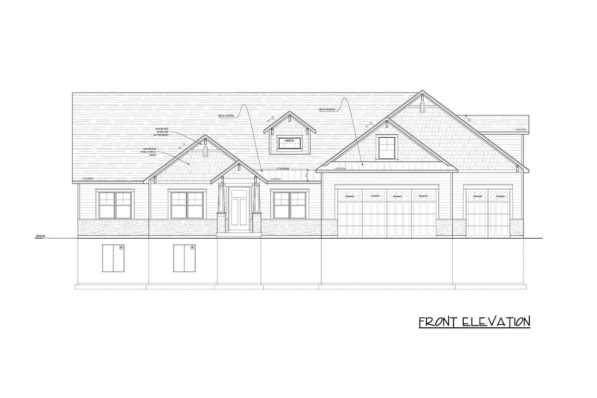 Plan 849063PGE: Spacious Two-Story Craftsman House Plan with 5 Beds and 3-Car Garage - Image #4 - Craftsman, Farmhouse, Modern Farmhouse, New American, Traditional