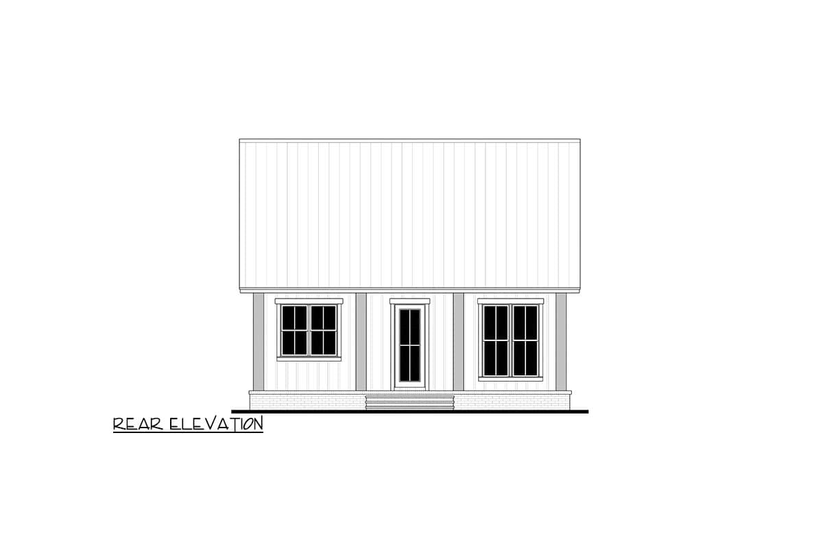Plan 52038HZ: Southern Farmhouse House Plan with 2 Beds and Large Porches - Image #10 - Cottage, Country, Farmhouse, Southern