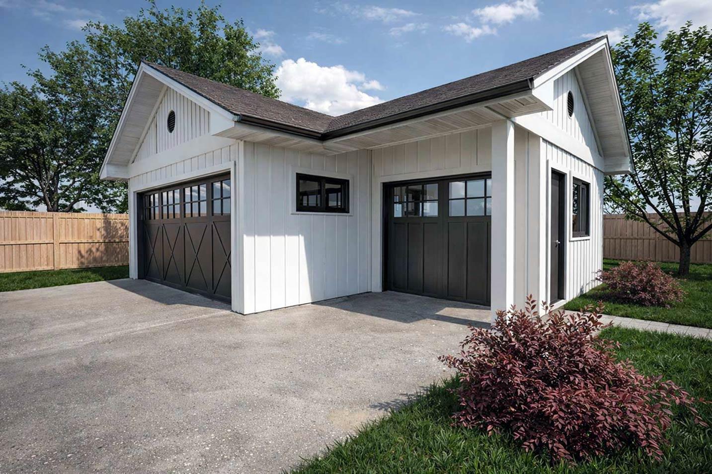 Plan 147067RML: Craftsman Farmhouse Garage Plan with Workshop - Image #2 - Craftsman, Farmhouse