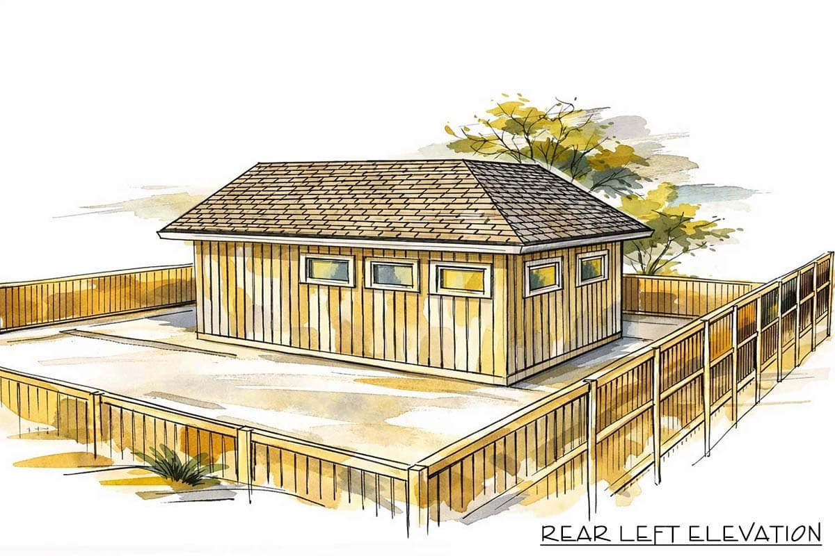 Plan 147067RML: Craftsman Farmhouse Garage Plan with Workshop - Image #4 - Craftsman, Farmhouse