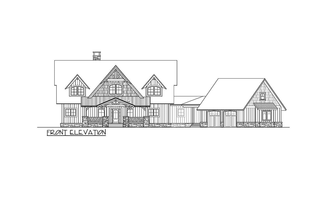 Plan 18723CK: Rustic Mountain Craftsman House Plan with 3 Beds and Wrap-Around Porch - Image #2 - Craftsman, Mountain, Rustic