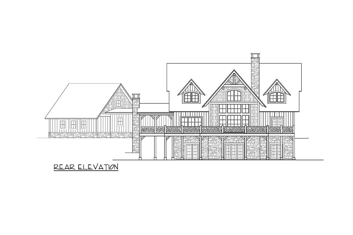 Plan 18723CK: Rustic Mountain Craftsman House Plan with 3 Beds and Wrap-Around Porch - Image #4 - Craftsman, Mountain, Rustic