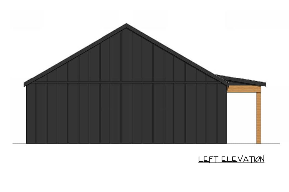 Plan 421039HFC: Charming 2-Bedroom Cottage House Plan with Vaulted Ceilings - Image #3 - Cabin, Cottage, Farmhouse