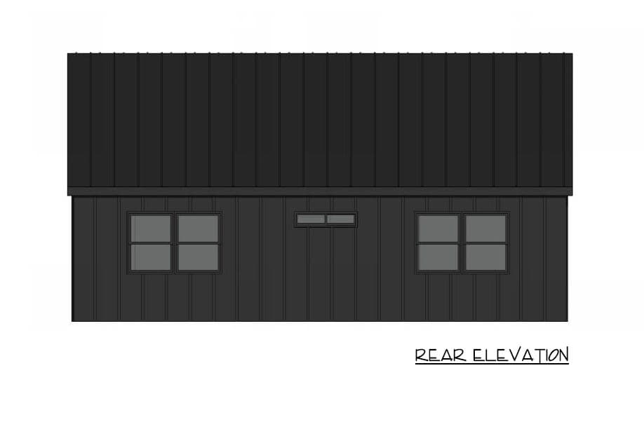 Plan 421039HFC: Charming 2-Bedroom Cottage House Plan with Vaulted Ceilings - Image #2 - Cabin, Cottage, Farmhouse