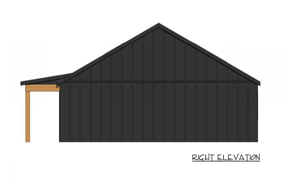 Plan 421039HFC: Charming 2-Bedroom Cottage House Plan with Vaulted Ceilings - Image #5 - Cabin, Cottage, Farmhouse