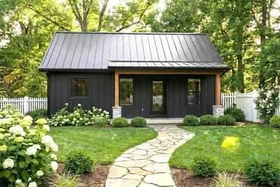 Charming 2-Bedroom Cottage House Plan with Vaulted Ceilings