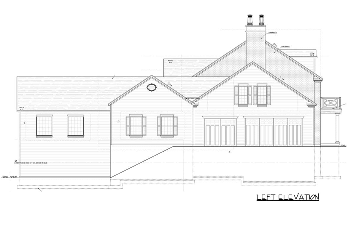 Plan 849064PGE: Grand Southern Traditional House Plan with 6 Bedrooms and 4-Car Garage - Image #4 - Colonial, Georgian, Southern, Southern Traditional, Traditional
