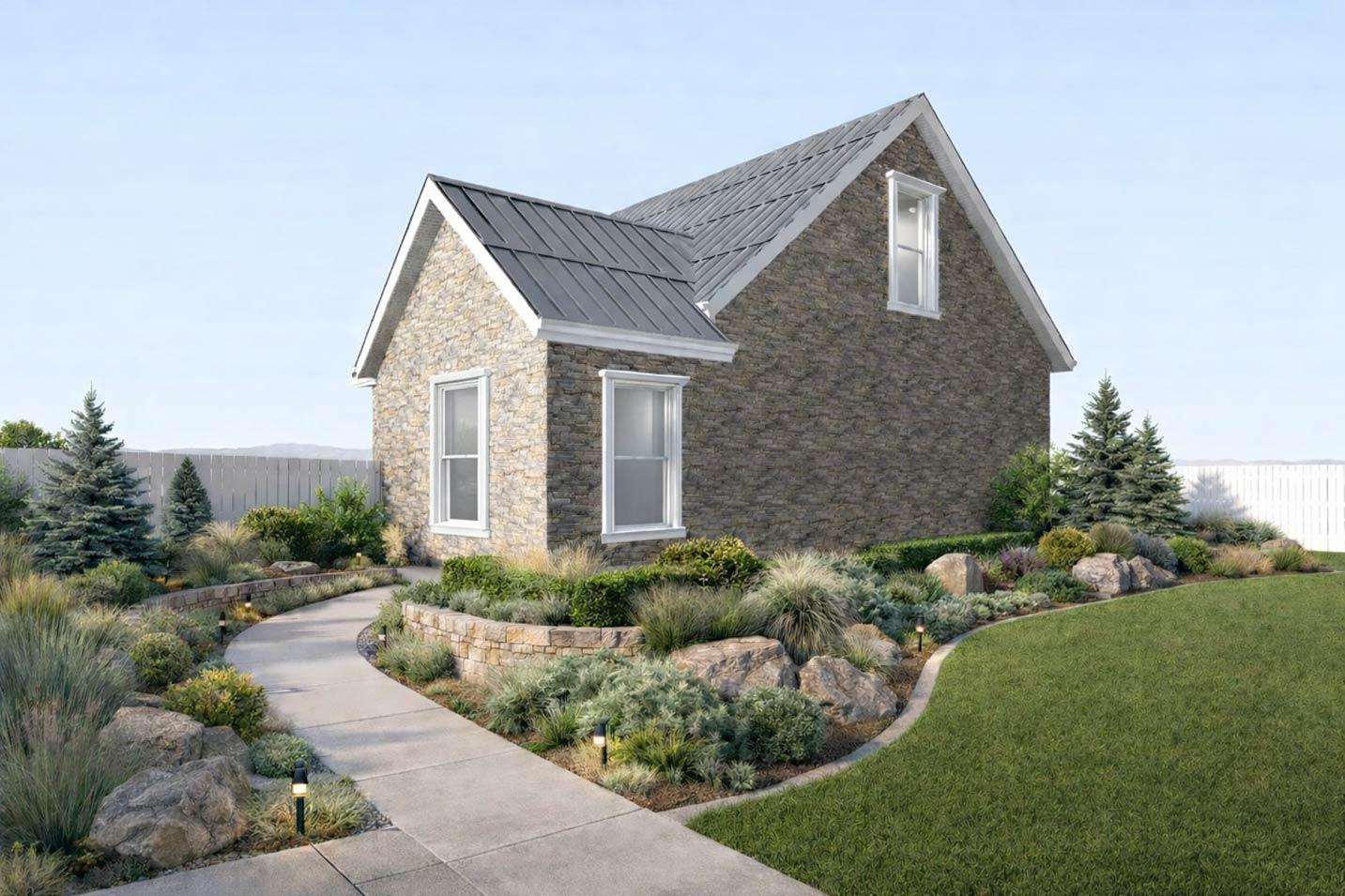 Plan 61743UT: Traditional Two-Car Garage with Versatile Finished Bonus Living Space - Image #3 - Traditional