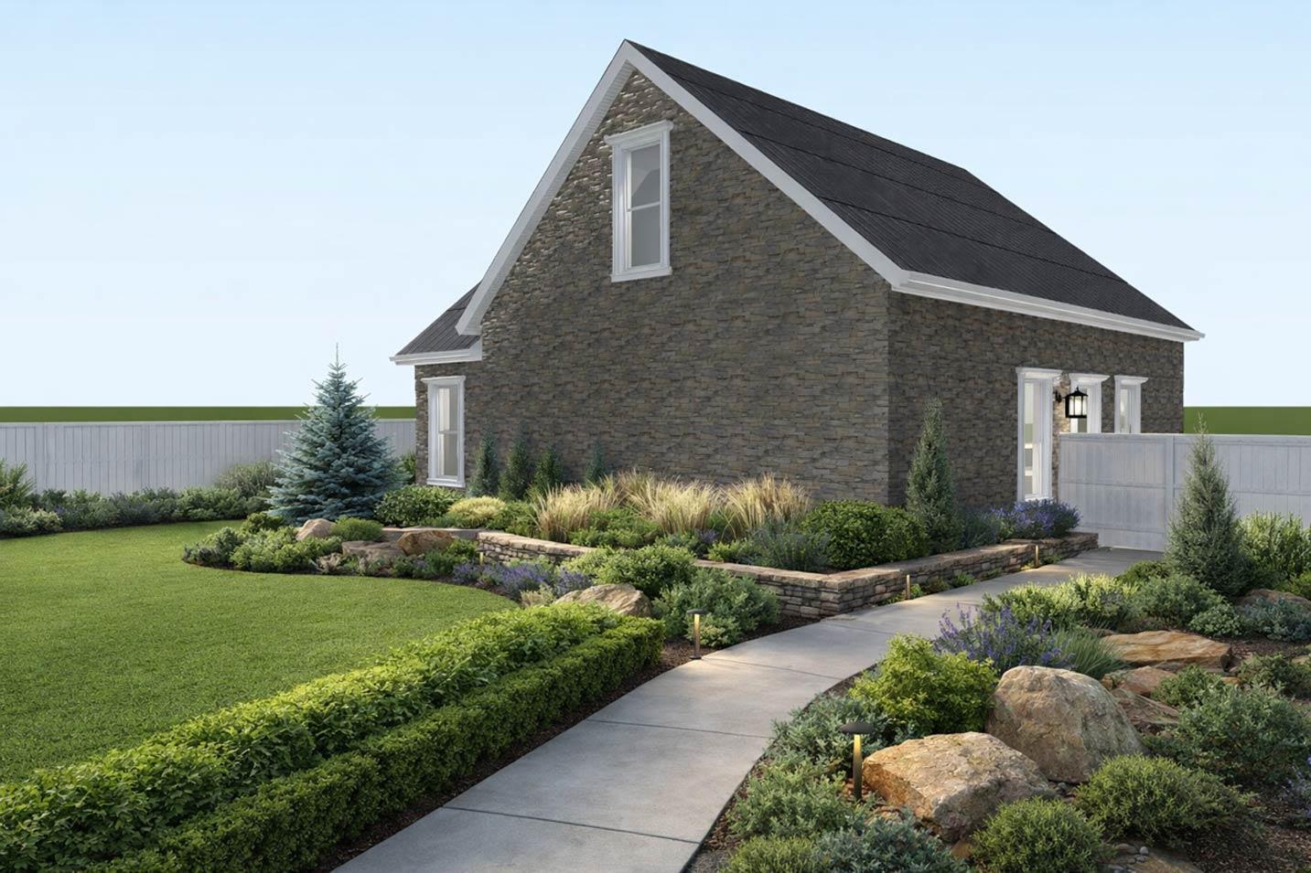 Plan 61743UT: Traditional Two-Car Garage with Versatile Finished Bonus Living Space - Image #5 - Traditional