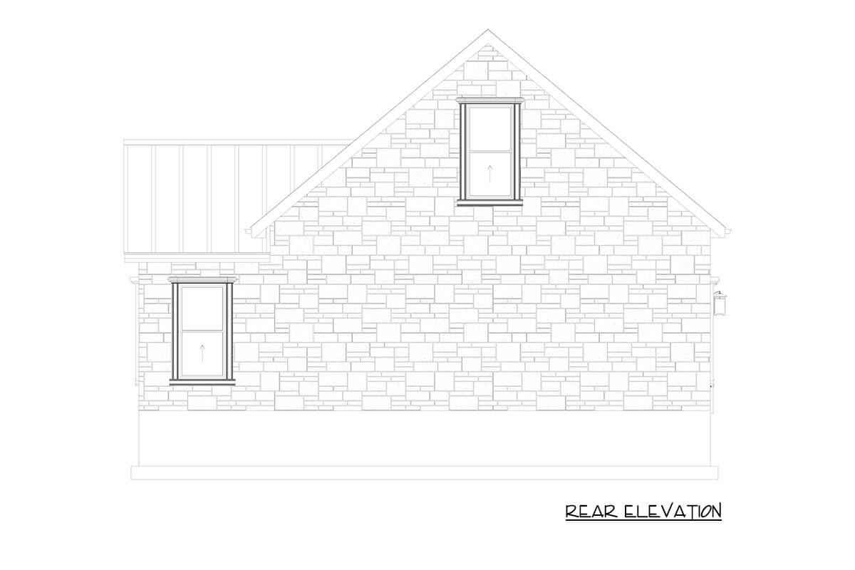 Plan 61743UT: Traditional Two-Car Garage with Versatile Finished Bonus Living Space - Image #14 - Traditional