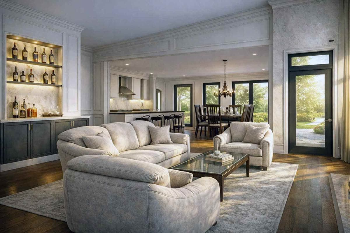 Plan 147069RML: Contemporary Farmhouse House Plan with 3 Beds and 2575 Sq Ft - Image #5 - Contemporary, Farmhouse, Modern