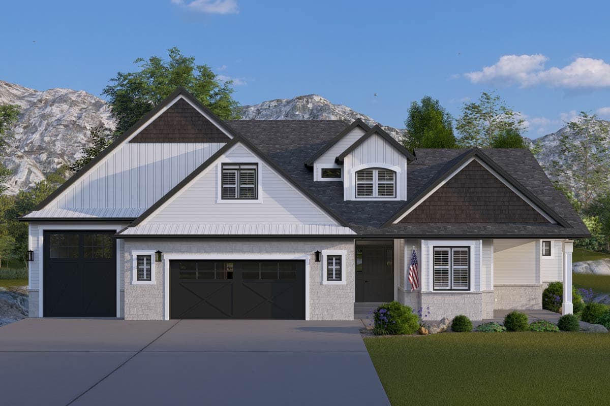 Plan 61745UT: Multi-Generational Traditional House Plan with 4122 Sq Ft and 3-Car Garage - Image #30 - New American, Ranch, Traditional