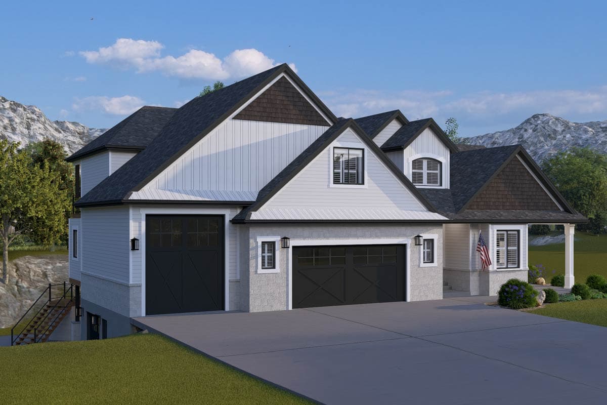Plan 61745UT: Multi-Generational Traditional House Plan with 4122 Sq Ft and 3-Car Garage - Image #31 - New American, Ranch, Traditional
