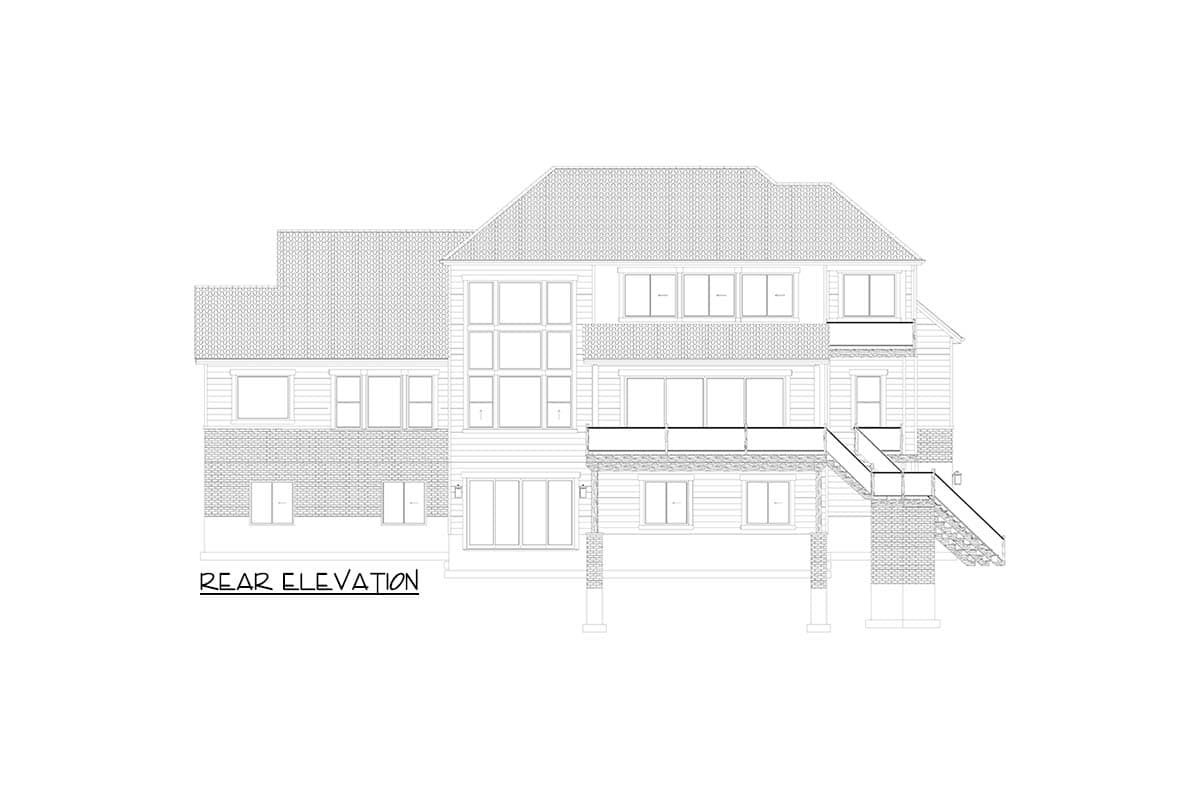 Plan 61745UT: Multi-Generational Traditional House Plan with 4122 Sq Ft and 3-Car Garage - Image #28 - New American, Ranch, Traditional