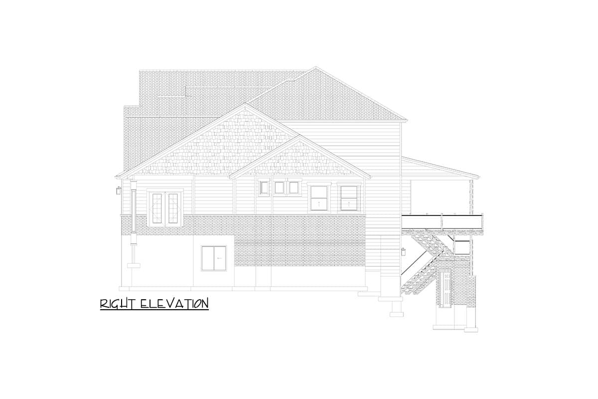 Plan 61745UT: Multi-Generational Traditional House Plan with 4122 Sq Ft and 3-Car Garage - Image #29 - New American, Ranch, Traditional