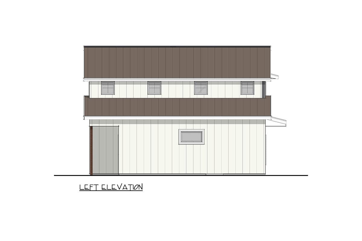 Plan 405128FDC: 3-Bedroom Barndominium House Plan with Split Layout - Image #3 - Barndominium