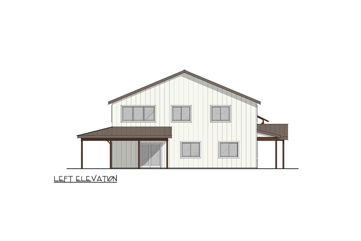 Plan 405130FDC: Modern Barndominium House Plan with First-Floor Master and 1013 Sq Ft Garage - Image #4 - Barndominium