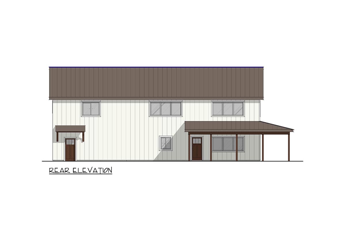 Plan 405130FDC: Modern Barndominium House Plan with First-Floor Master and 1013 Sq Ft Garage - Image #5 - Barndominium