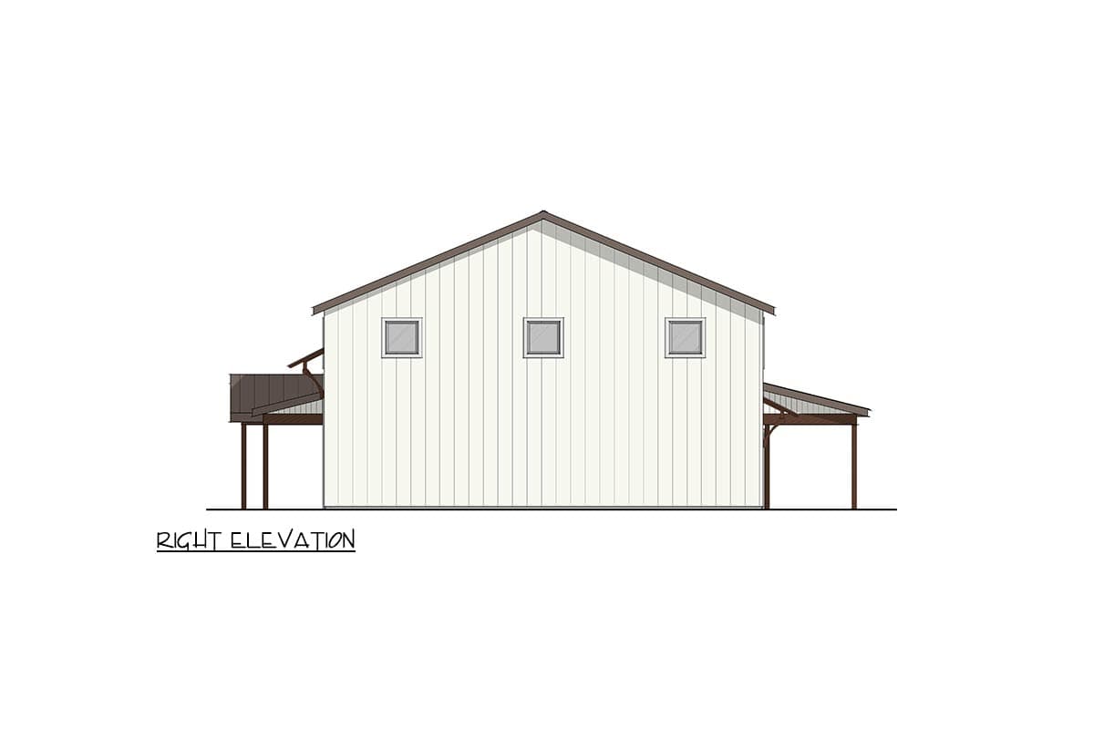 Plan 405130FDC: Modern Barndominium House Plan with First-Floor Master and 1013 Sq Ft Garage - Image #7 - Barndominium