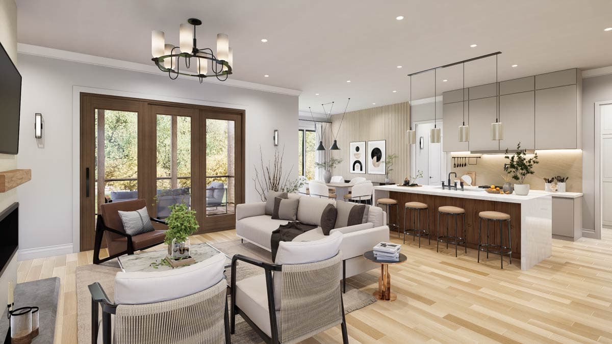 Plan 25944GE: Contemporary New American House Plan with Split Bedrooms and Covered Porches - Image #9 - Contemporary, New American