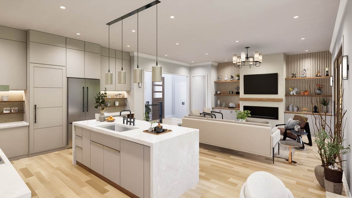 Plan 25944GE: Contemporary New American House Plan with Split Bedrooms and Covered Porches - Image #11 - Contemporary, New American