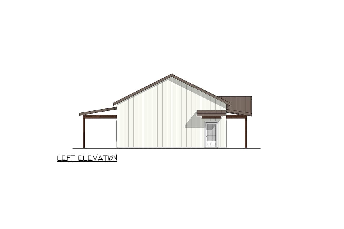 Plan 405132FDC: Charming 3-Bedroom Barndominium House Plan with Home Office - Image #5 - Barndominium