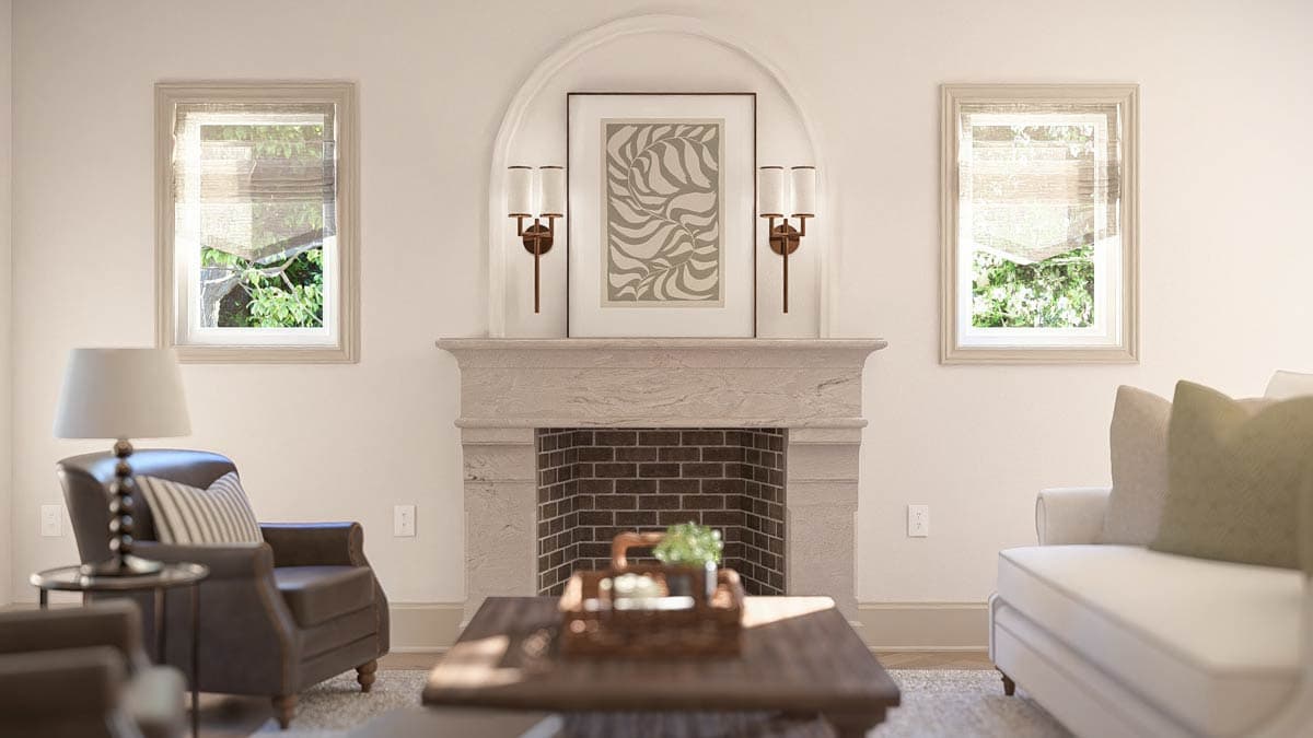 Plan 623630DJ: Elegant Tudor House Plan with 3 Bedrooms and Versatile Sunroom - Image #7 - Tudor