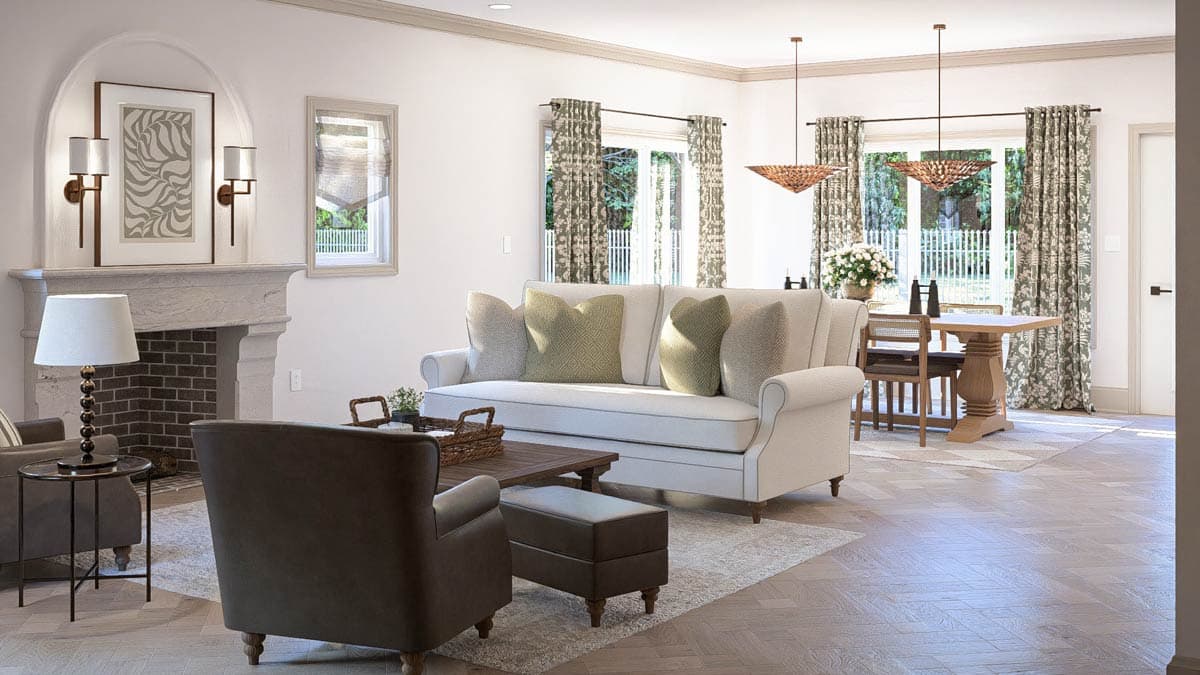 Plan 623630DJ: Elegant Tudor House Plan with 3 Bedrooms and Versatile Sunroom - Image #14 - Tudor