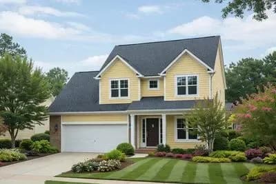 Traditional Farmhouse House Plan with 3 Beds, Den, 2-Car Garage