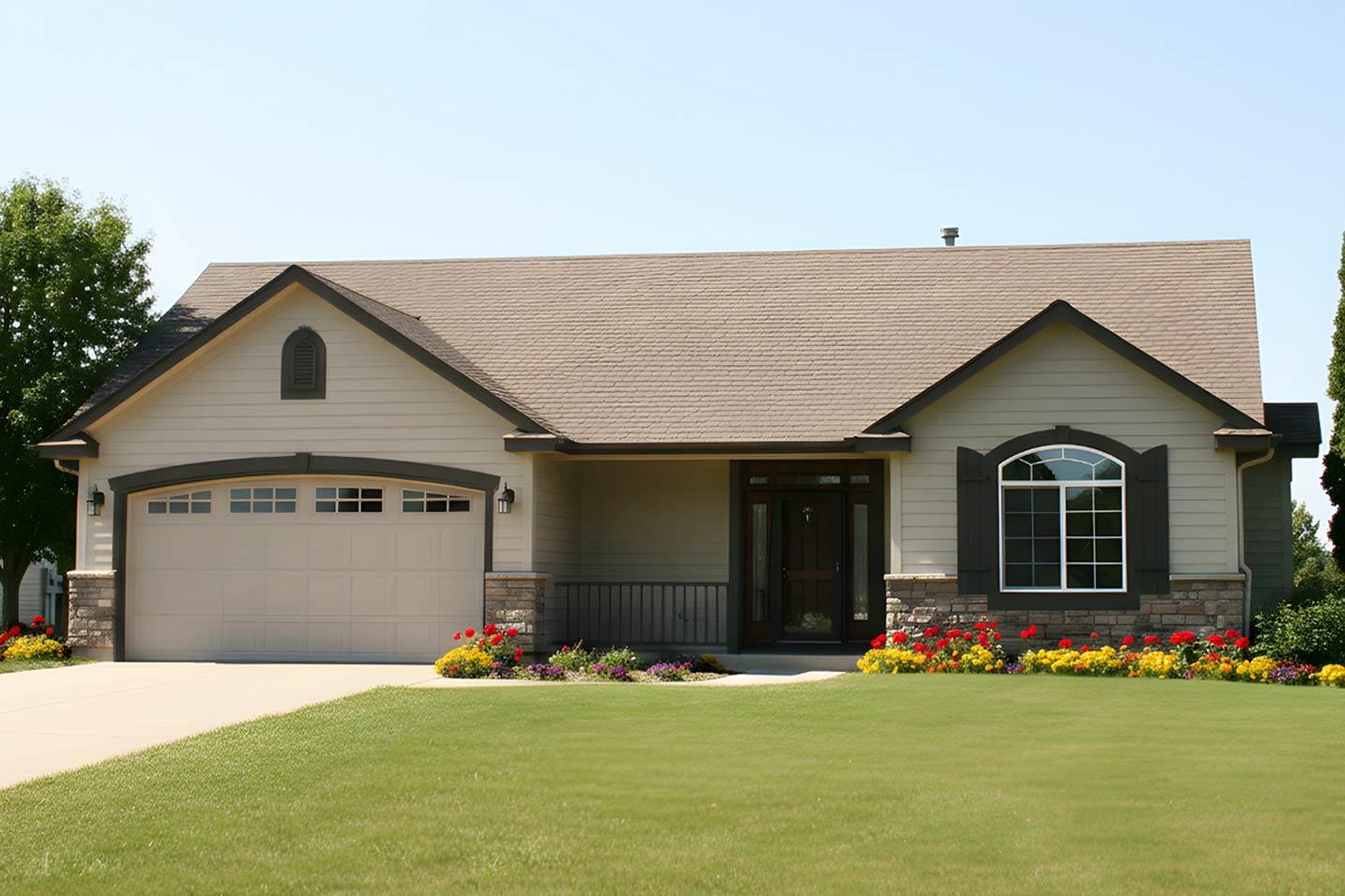 Plan image - 267113SPK:Traditional House Plan: 1 Bedroom, Den, 2-Car Garage