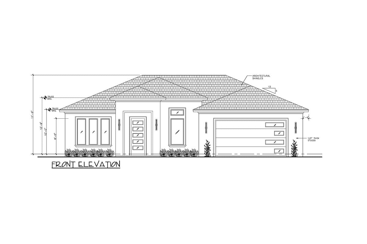 Plan 64342BT: Contemporary Coastal House Plan with 3 Beds, Open Living, and Lanai - Image #3 - Coastal, Contemporary, Transitional