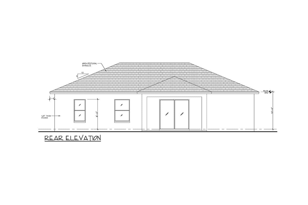 Plan 64342BT: Contemporary Coastal House Plan with 3 Beds, Open Living, and Lanai - Image #6 - Coastal, Contemporary, Transitional