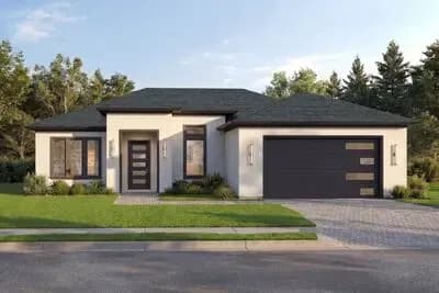 Contemporary Coastal House Plan with 3 Beds, Open Living, and Lanai